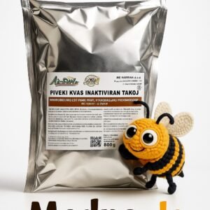 Beutel getrocknete Bierhefe als Ergänzungsfutter für Bienen, Protein- und Vitaminquelle