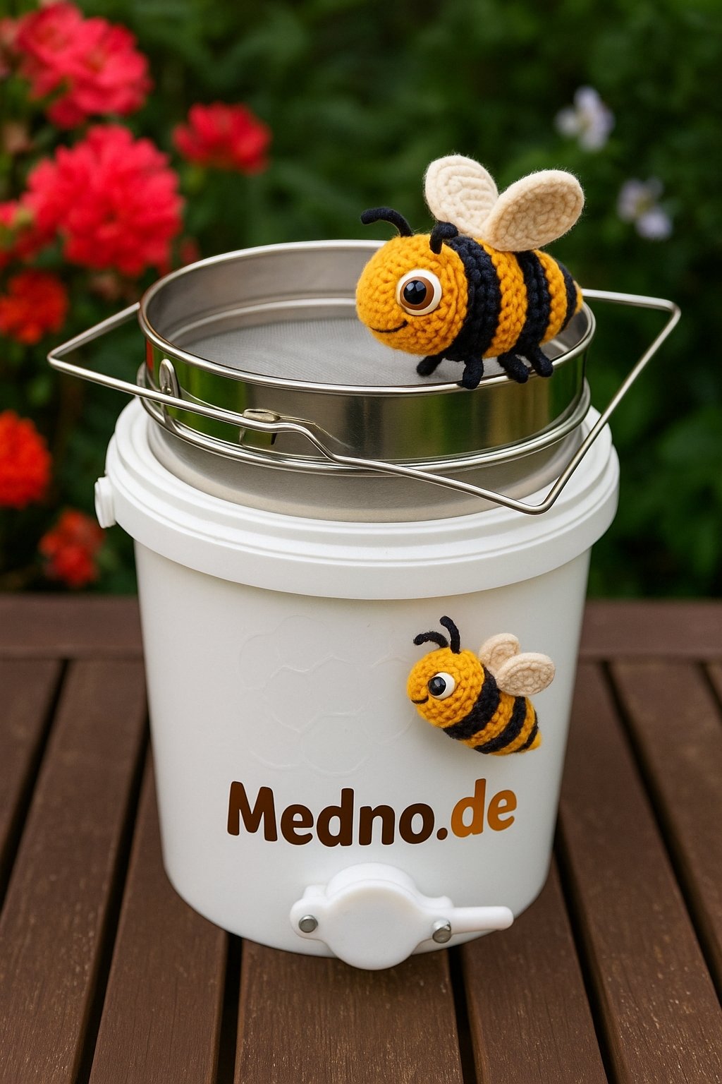 Honigsieb aus Edelstahl – Doppelsieb zur effizienten Grob- und Feinfilterung