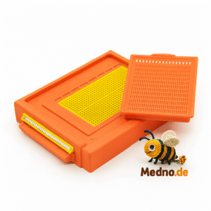 Roter PVC-Bienenboden mit Pollenfalle und Kamm für LR und DB10 – Effiziente Pollenernte