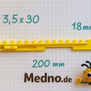 PVC-Fluglochtür Modell 3 aus Polycarbonat – Transparenter Schutz für Bienenstöcke